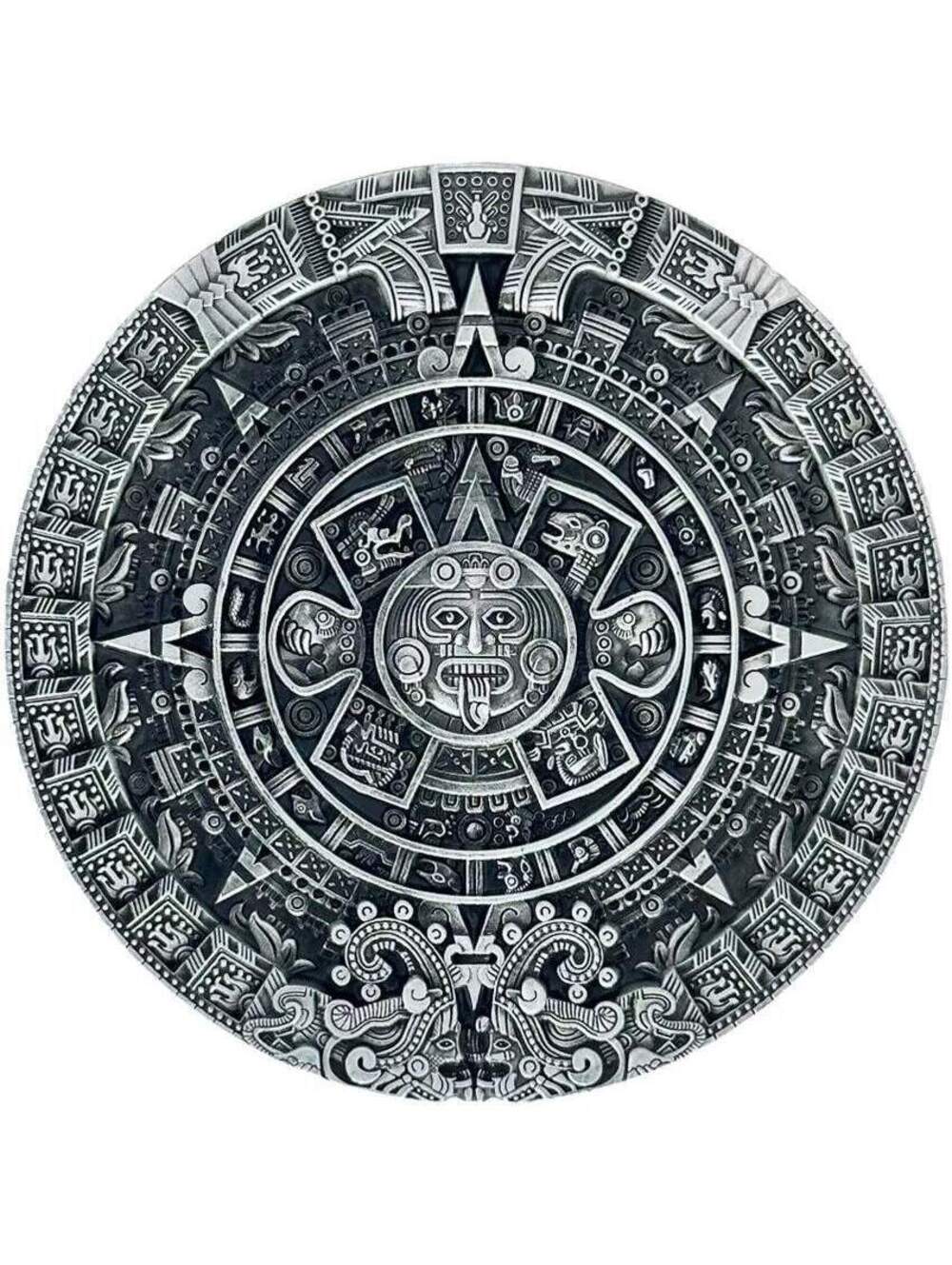 Aztec Calendar Belt Buckle